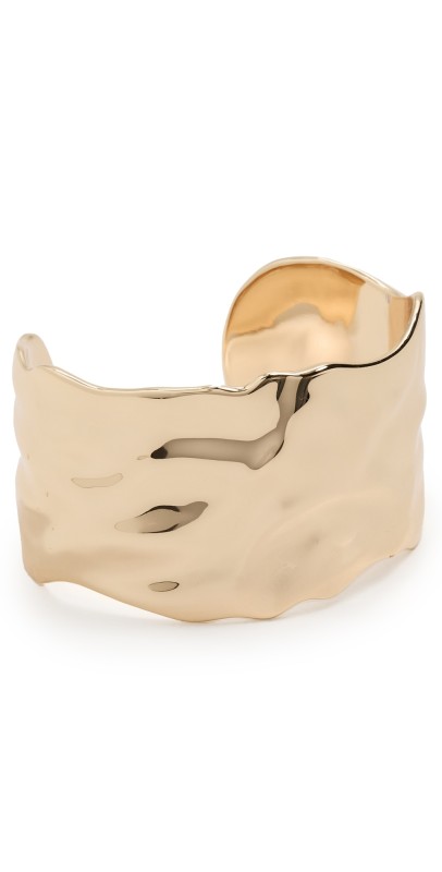 Ettika Thick Sculpted Cuff Gold