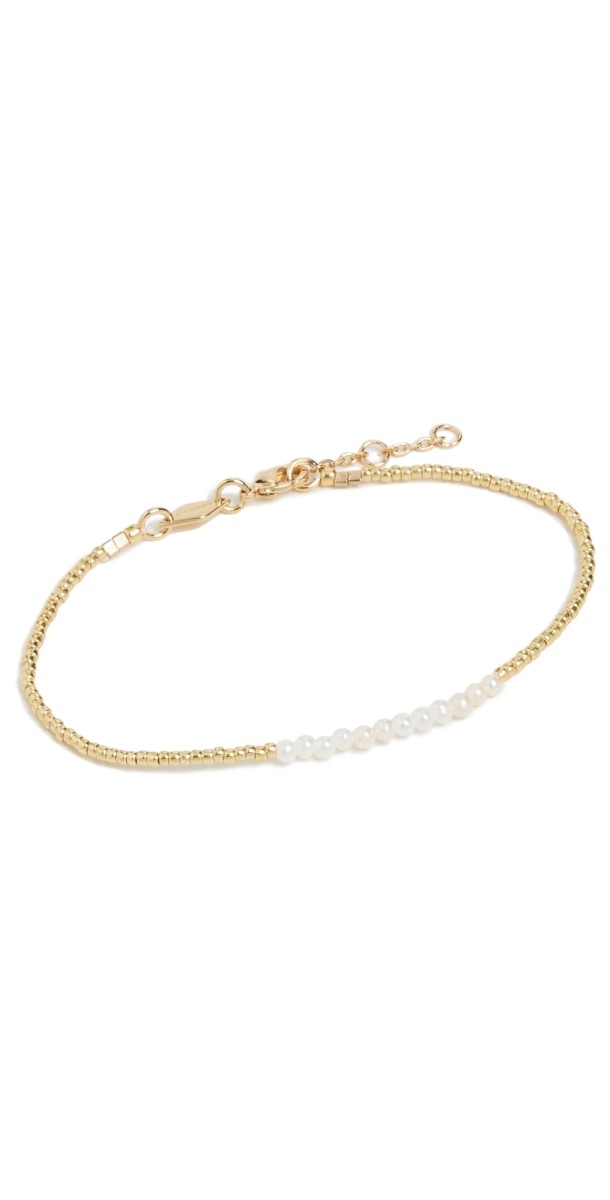 Anni Lu Slim Pearly Bracelet Gold