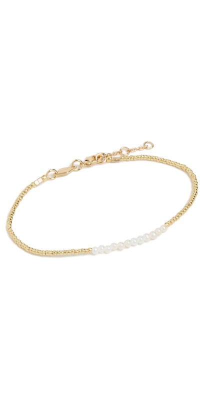 Anni Lu Slim Pearly Bracelet Gold
