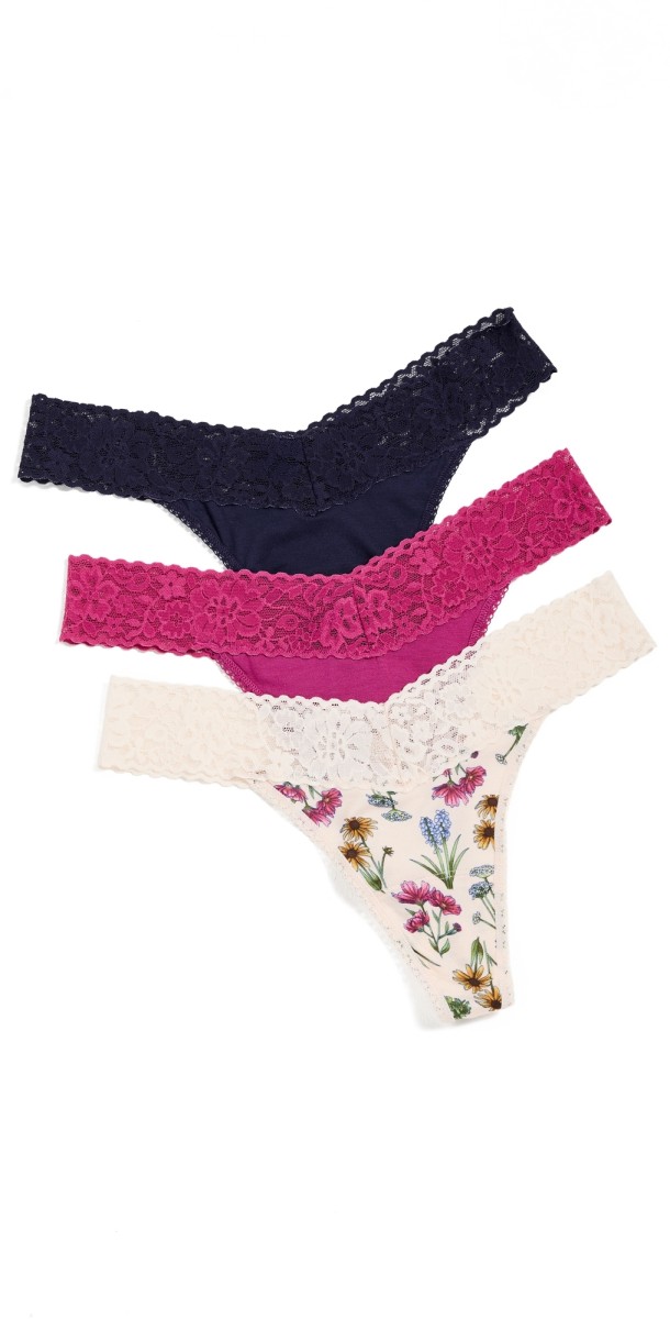 Hanky Panky Original Rise Thong 3 Pack Mult