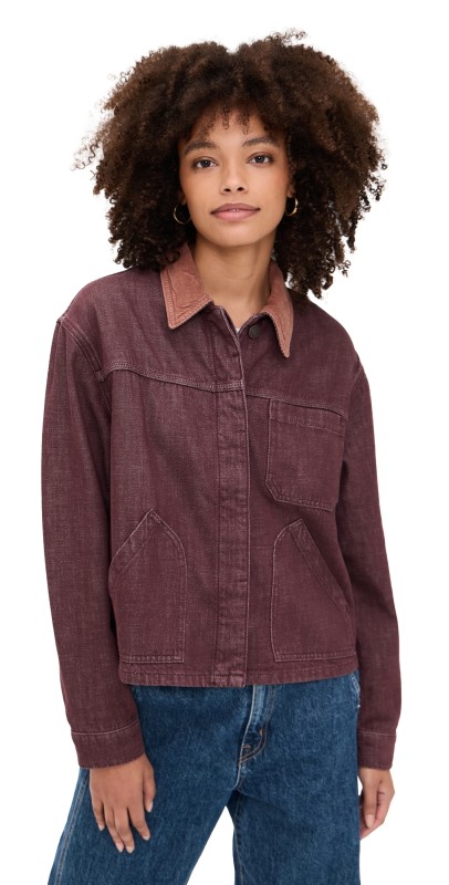 Jeanerica Nua Jacket Burgundy Rinse
