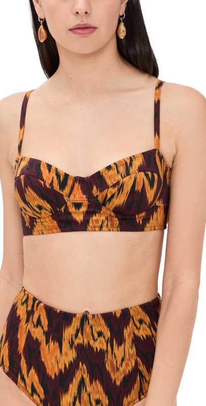 Ulla Johnson Zahara Bikini Top Terra