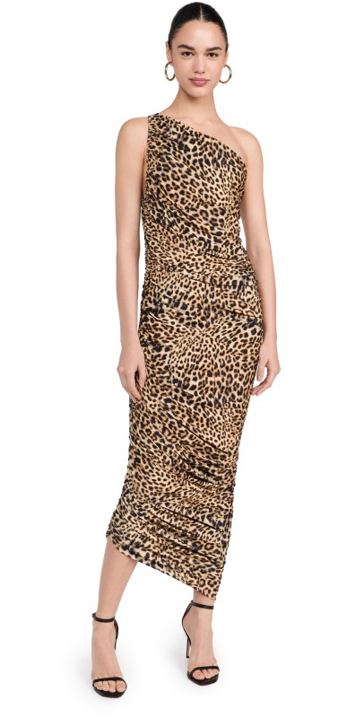 Norma Kamali Diana Gown Cheetah Patch