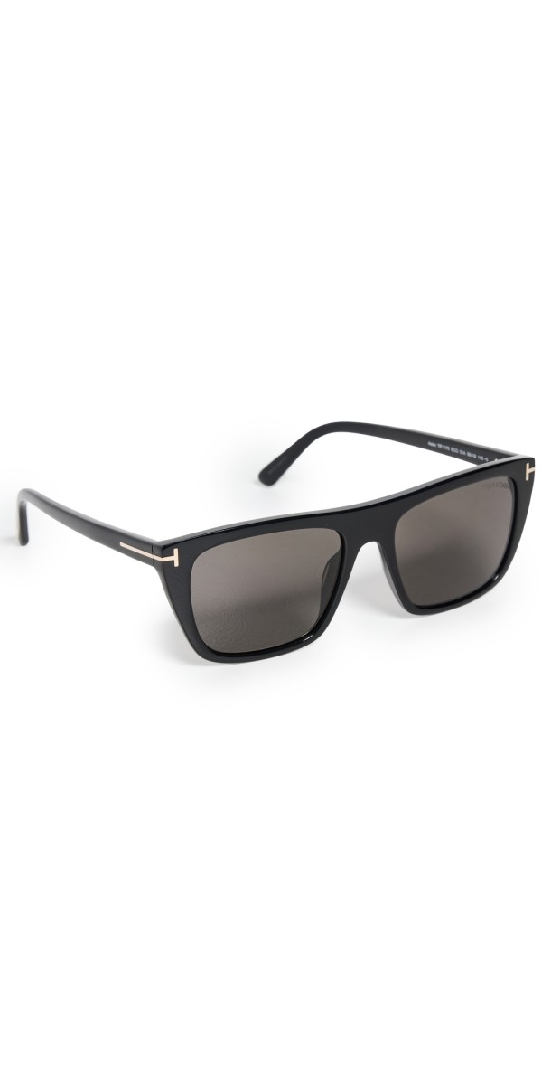 Tom Ford Aslan Sunglasses Shiny Black/Smok