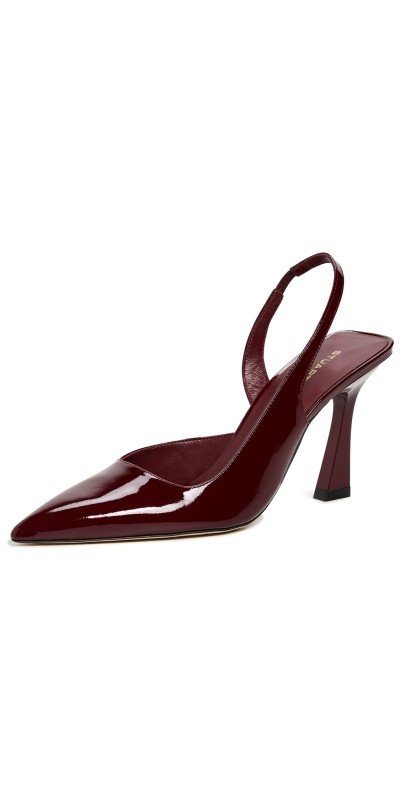 Stuart Weitzman Vinnie 85mm Dorsay Slingback Pumps Rosewood