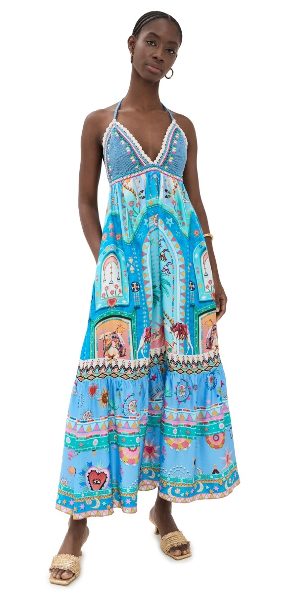 Camilla Long Dress With Crochet Bra A Painted Village