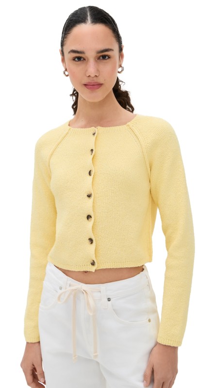Free People Sydney Shrunken Cardi Atlas Red