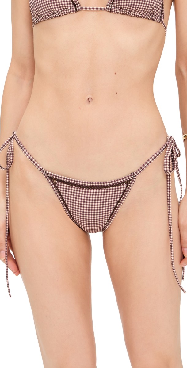Frankies Bikinis Frankies Bikinis x Bella Hadid Mackenzie Bottoms Dream Eyelet Gingham