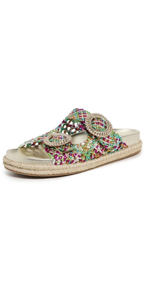 Aquazzura Rivera Footbed Flats Multicolor