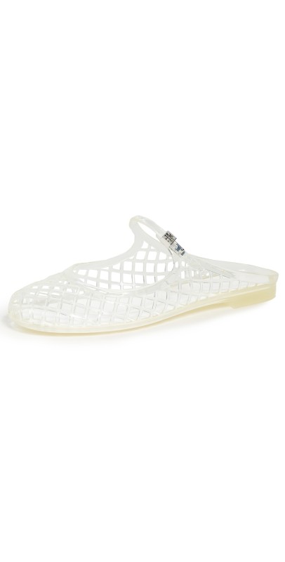 Tory Burch Mellow Mary Jane Jelly Flats Clear/Silver