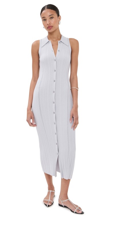Sablyn Ivy Midi Sleeveless Shirt Dress Skye
