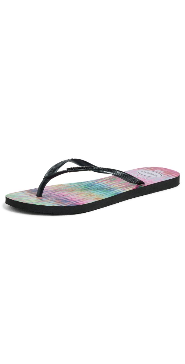 Havaianas Slim Bright Flip Flops Black