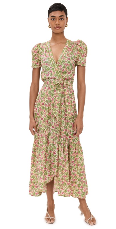 Poupette St Barth Baba Long Dress Pink Honolulu