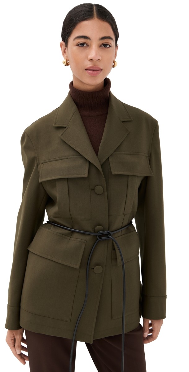 Róhe Safari Blazer Jacket Forest