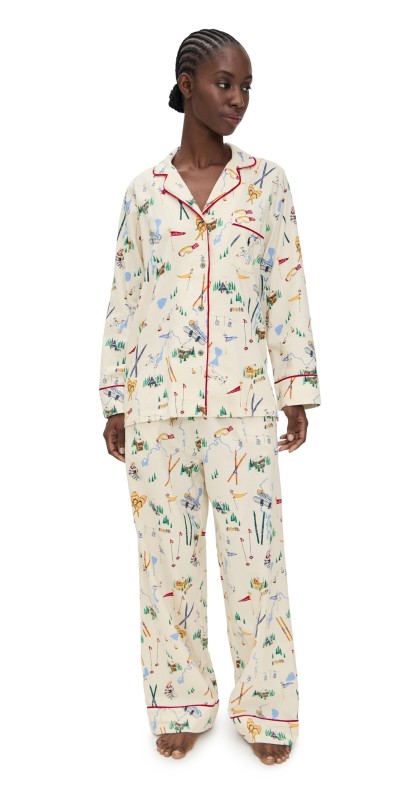 Polo Ralph Lauren Madison Pajama Set Traveler Ski Print
