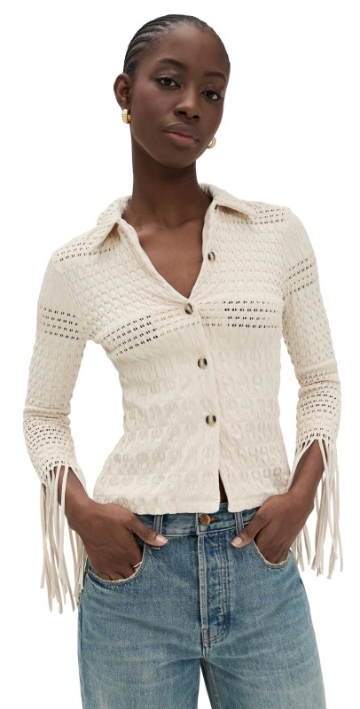 Nanushka Niceta Blouse Creme