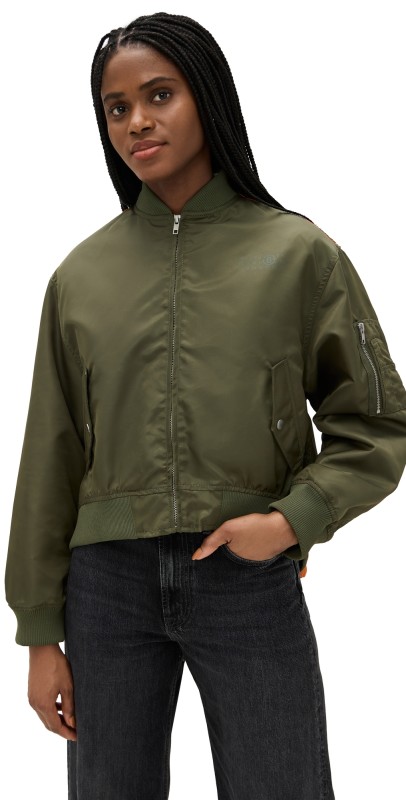 MM6 Maison Margiela Nylon Bomber Military/Orange