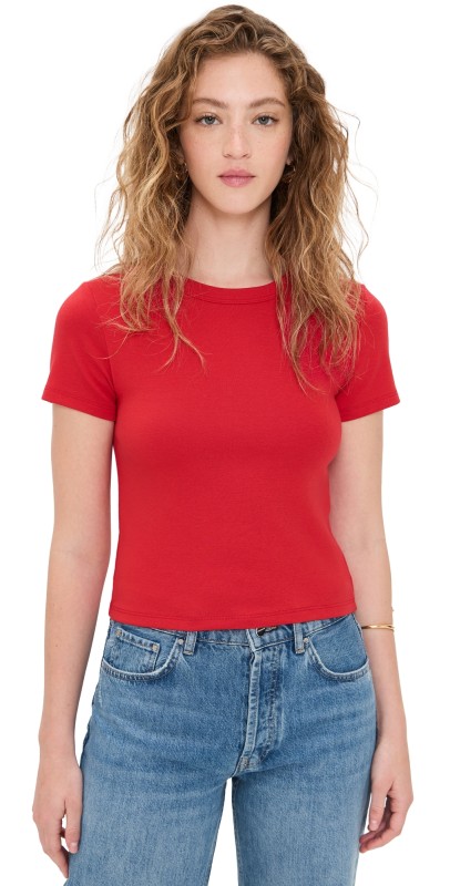 Joe's Jeans The Baby Tee Cherry Red