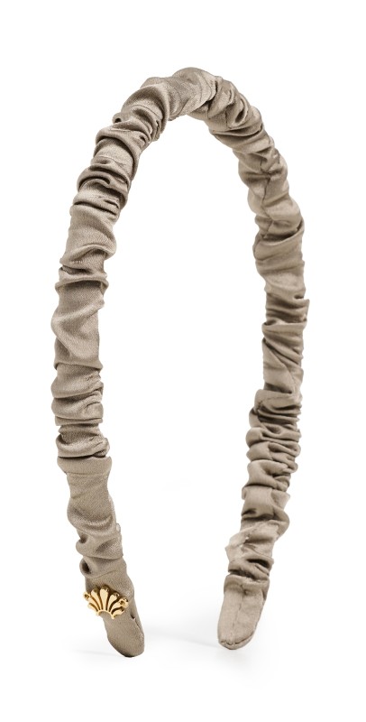Lele Sadoughi Jessie Silk Headband Cacao