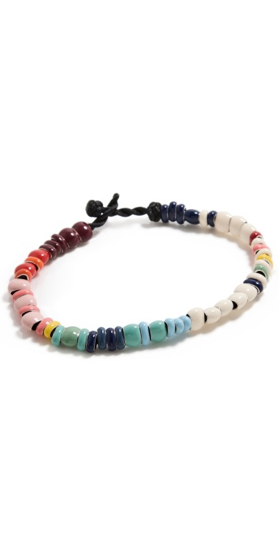 Adina Reyter Bead Party Full Enamel Bracelet Silver