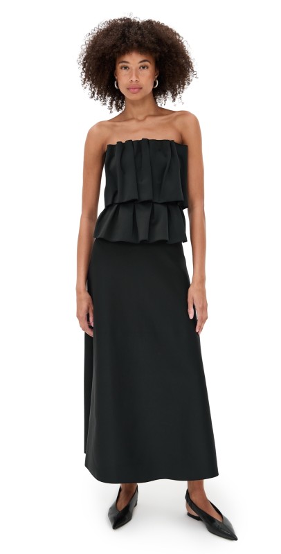House of Dagmar Sculpted Tube Dress Black
