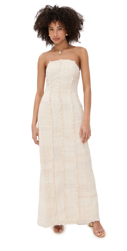 Maylé Vásquez Isabel Silk Dress Natural White