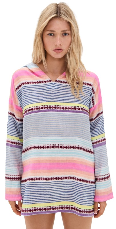 lemlem Henok Hoodie Coverup Cirq Citrus