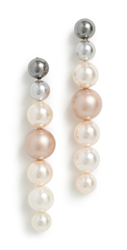 SHASHI Pema Multi Pearl Drop Earrings Multi Pearl