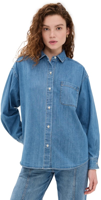 Jenni Kayne Parker Oversized Shirt Denim