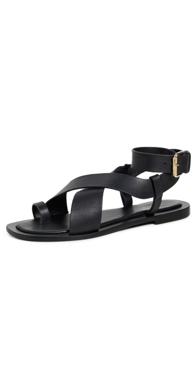 Mansur Gavriel Ankle Strap Sandals Black