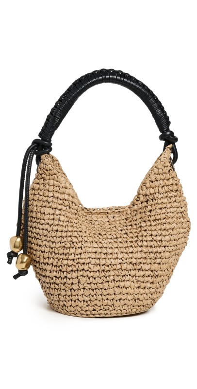 Madewell Small Raffia Pouchette Dried Straw