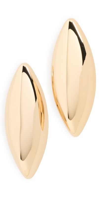 Jennifer Fisher Puffy Dagger Earrings Yellow Gold