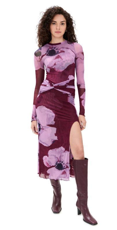 Free People Gianni Maxi Dress Violet Siren Combo
