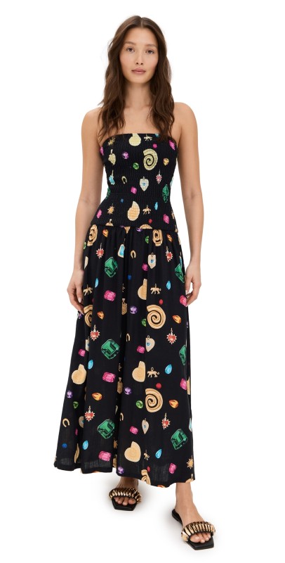 The Wolf Gang Alyss Maxi Dress Coco Shell
