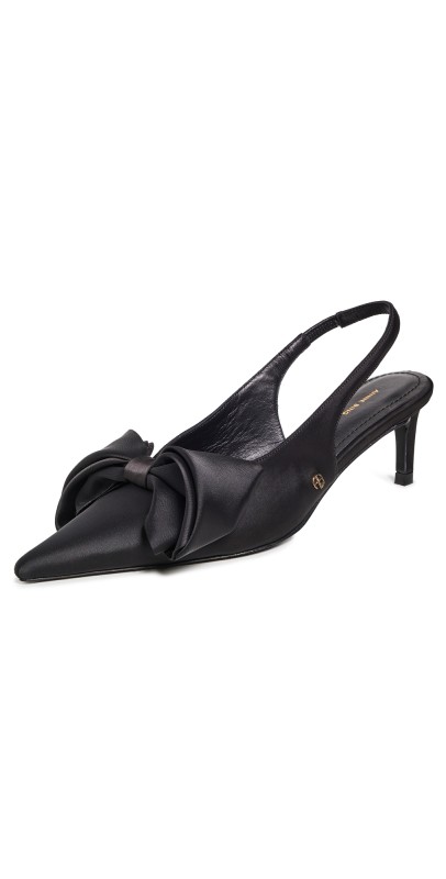 ANINE BING Nina Heels With Bow Heels Black