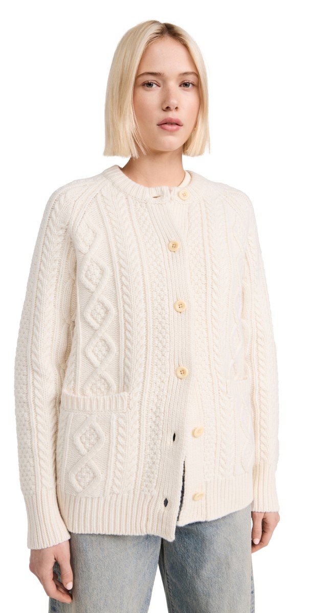 Alex Mill Agnes Cardigan Ivory