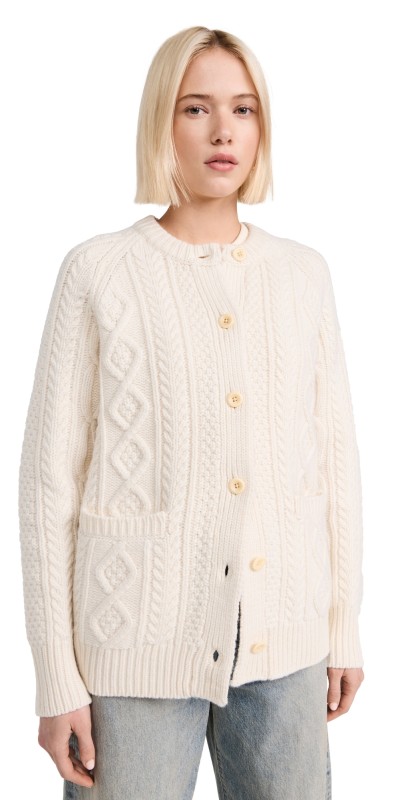 Alex Mill Agnes Cardigan Ivory
