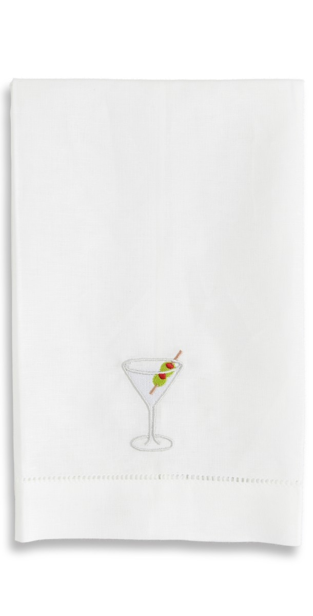 Abbode Martini Tea Towel Whit