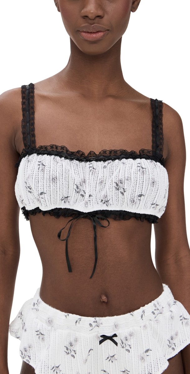 For Love & Lemons Fawn Bralette White