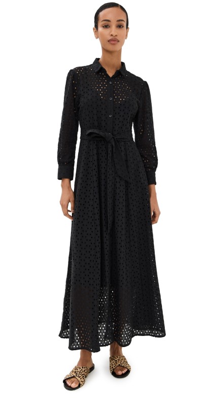 Birds of Paradis Eliot Dress Black Eyelet