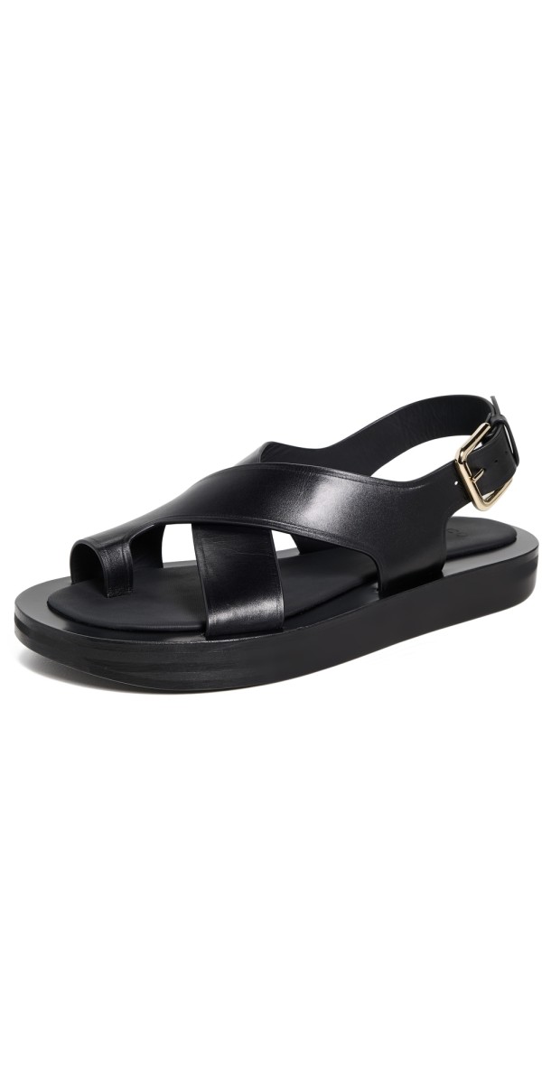 CO Co-Wrapped Toe Sandals Black