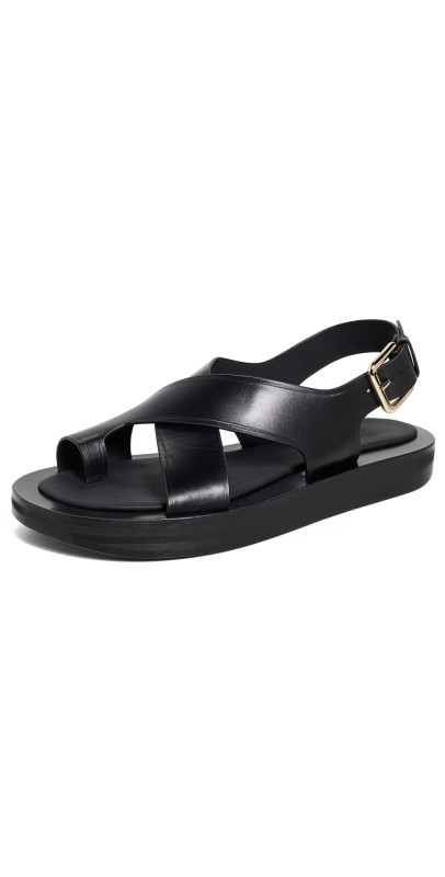 CO Co-Wrapped Toe Sandals Black