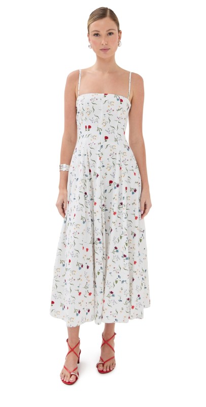 Azeeza Sable Midi Dress Multi Floral