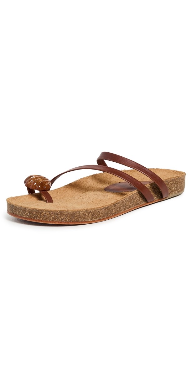 Johanna Ortiz Camel Aztec Horse Sandals Camel