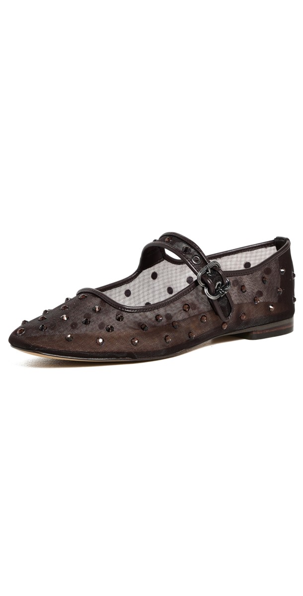 Sam Edelman Michaela Shine Flats Cafe Noir