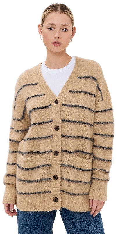 A. L.C. Cody Cardigan Dark Taupe/Navy