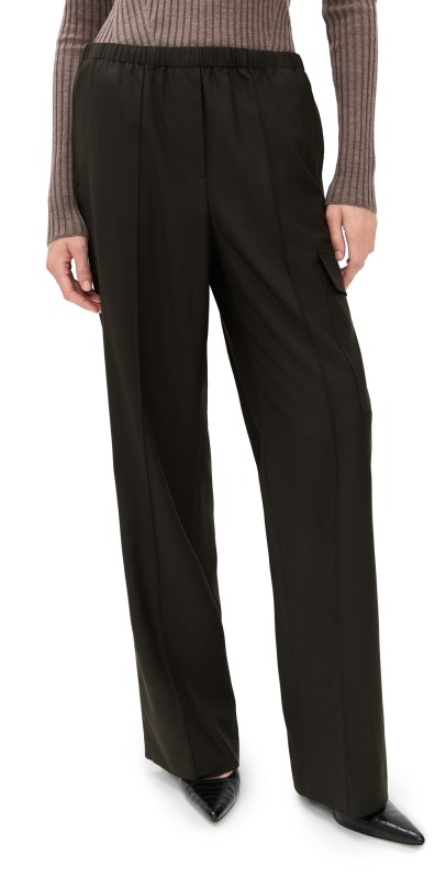 Helmut Lang Relaxed Cargo Trousers Dark Chocolate