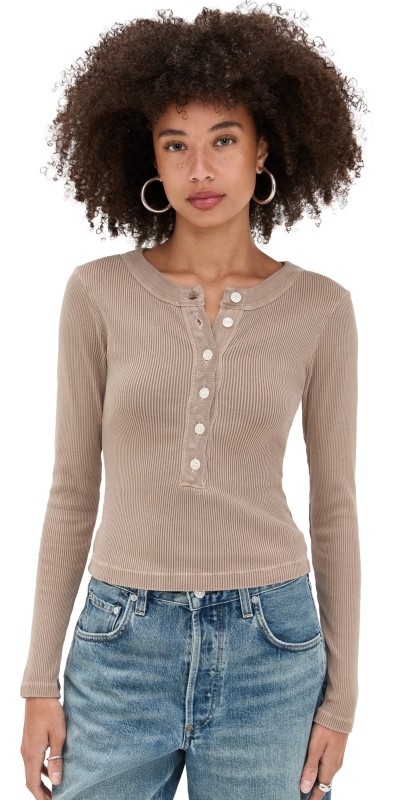 Citizens of Humanity Varra Henley Shirt Sandatlas