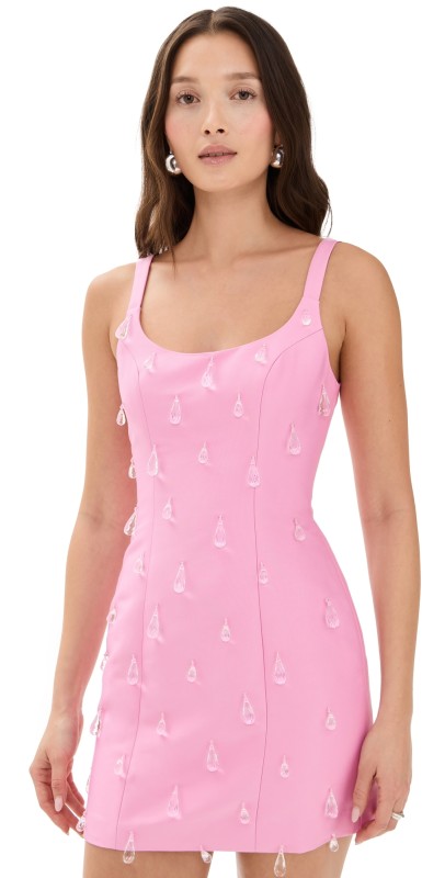 The Wolf Gang Luvia Beaded Mini Dress Candy