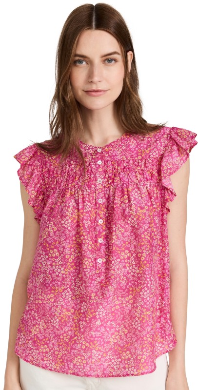 XIRENA Bria Top Pink Flora